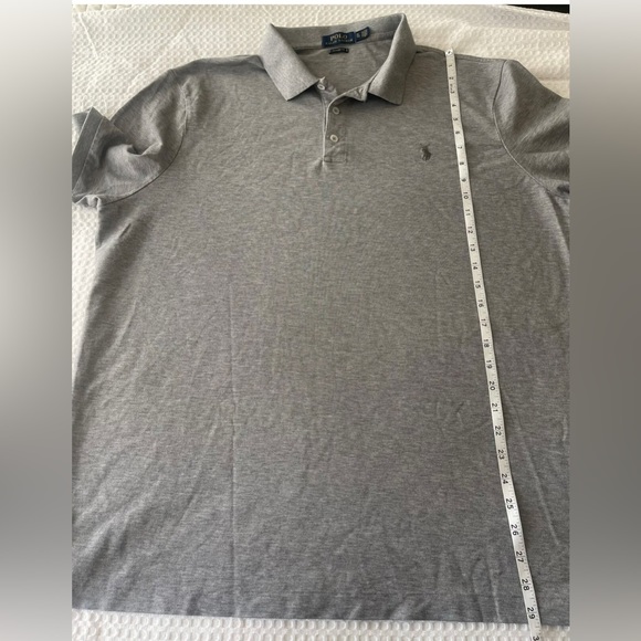 Polo Ralph Lauren Mens Polo Shirt XL, Gray with Gray Logo - Picture 5 of 5